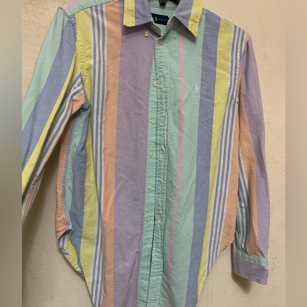 Ralph Lauren color block women shirt